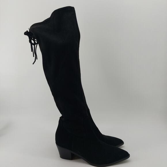 Blondo Womens Knee High Black Boots Block Heel 9M Waterproof - Picture 2 of 16